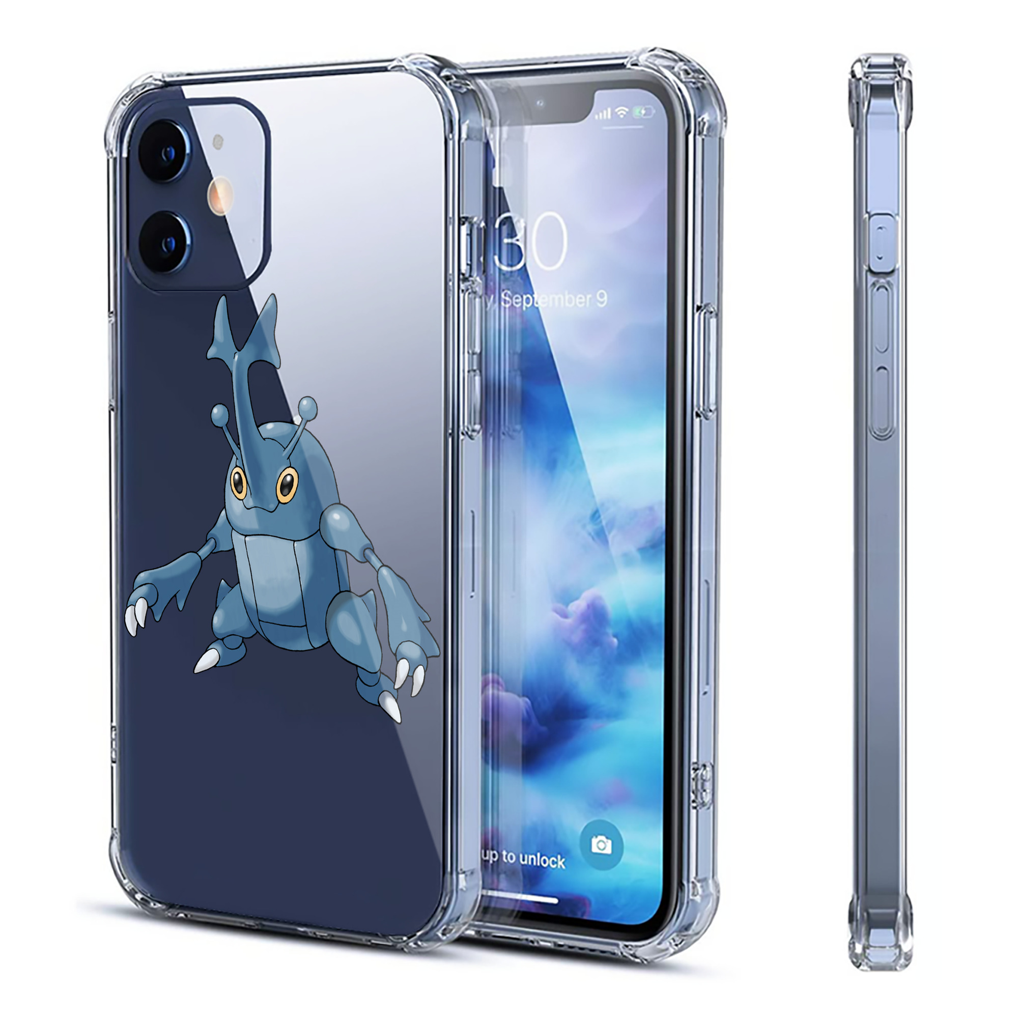 （画像用） ポケットモンスター Pokémon 【iPhone 12シリーズ対応】透明スマホケース（クリアソフトケース）